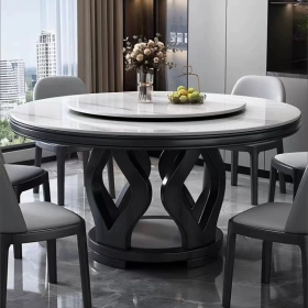 Slate Top Rubber Wood Table