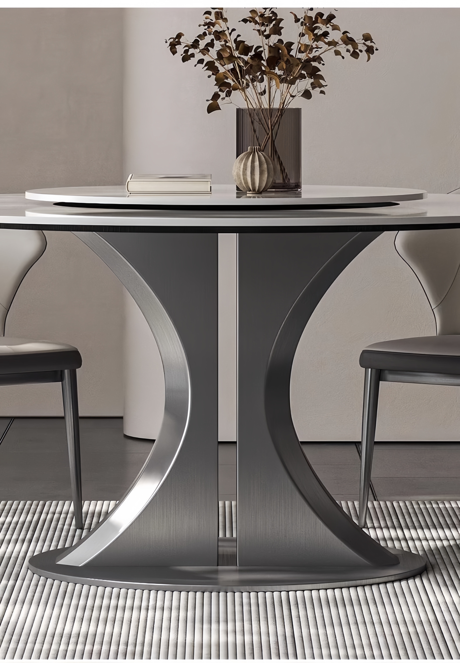 Minimalist Slate Dining Table